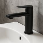 Grifo para Lavamanos Monomando Sena Bajo Negro