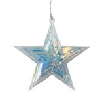 Estrella Colgante Tornasol Transparente