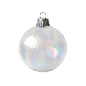 Esfera Navideña Tornasol Transparente