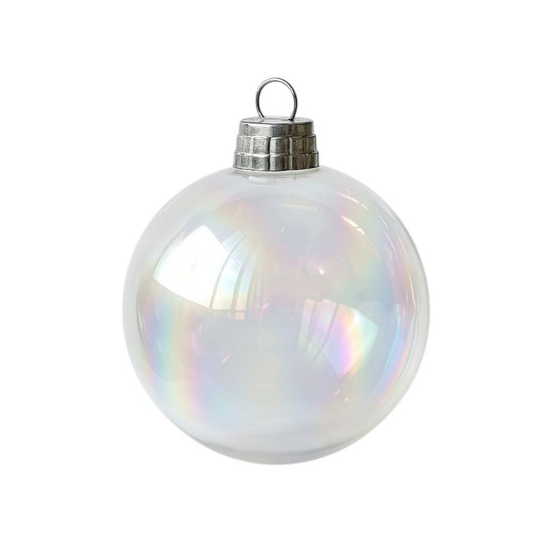 Esfera Navideña Tornasol Transparente