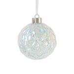 Esfera Navideña Tornasol con Diseño Texturizado