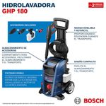 Hidrolavadora Eléctrica 1800 PSI + 2 Boquillas