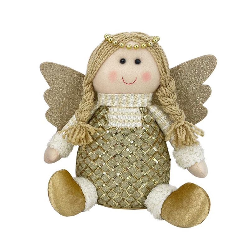 Ángel Decorativo Navideño Dorado