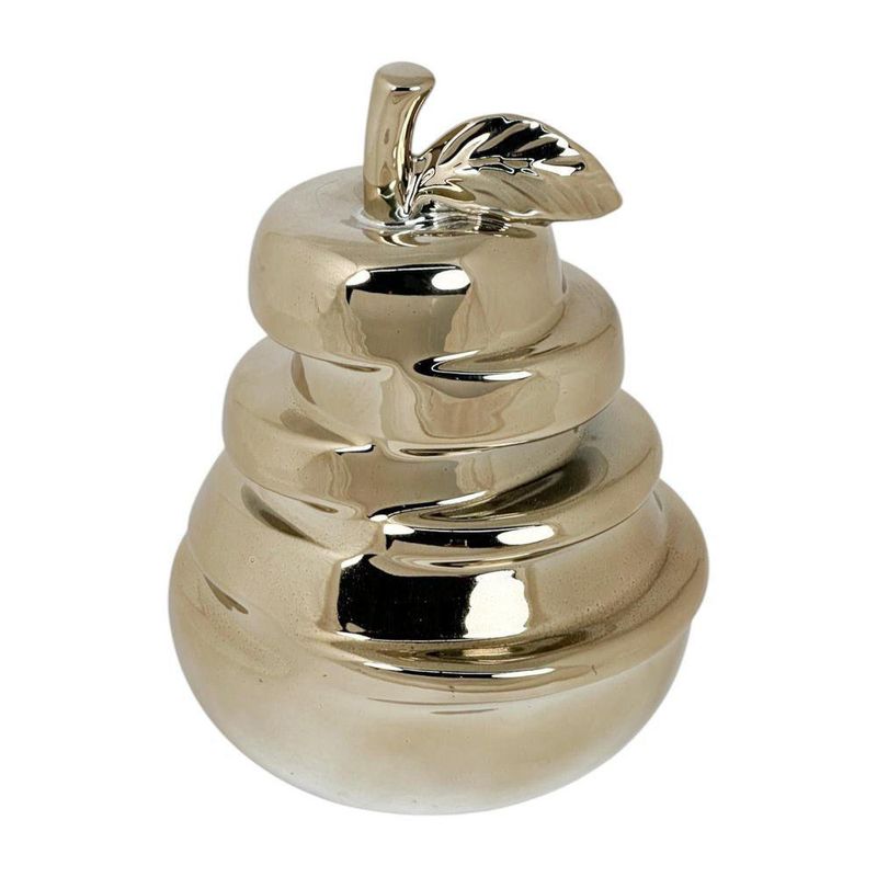 Figura Decorativa Pera Moderna Dorada