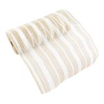 Malla Decorativa de 10.5 plg x 10 yardas Color Café y Blanco