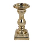 Portavelas Clásico Dorado