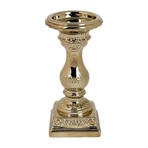 Portavelas Clásico Dorado