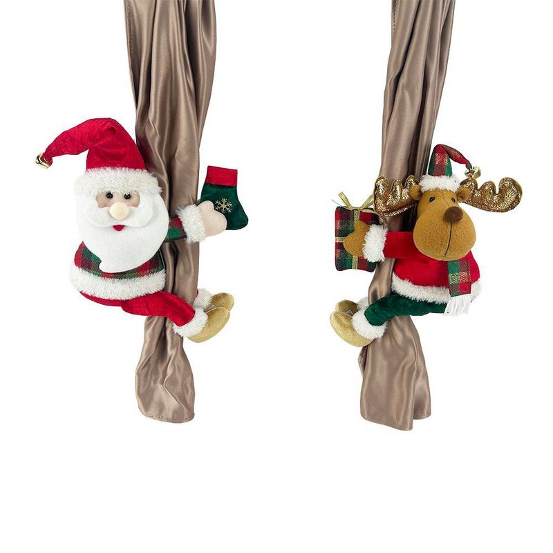Set de 2 Amarradores Navideños para Cortina
