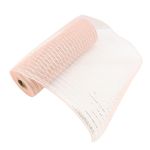 Malla Decorativa de 10.5 plg x 10 yardas Color Rosa con Blanco