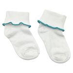 Calceta Blanca para Vestido con Vuelos Talla 12-18 Meses