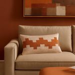 Cojín Rectangular Detalle Naranja 30 X 50 Cm