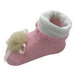Calcetas Infantiles Princesa Rosada Talla 6-12 Meses