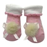 Calcetas Infantiles Princesa Rosada Talla 6-12 Meses