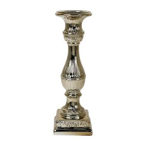 Candelero Decorativo Clásico en Acabado Dorado