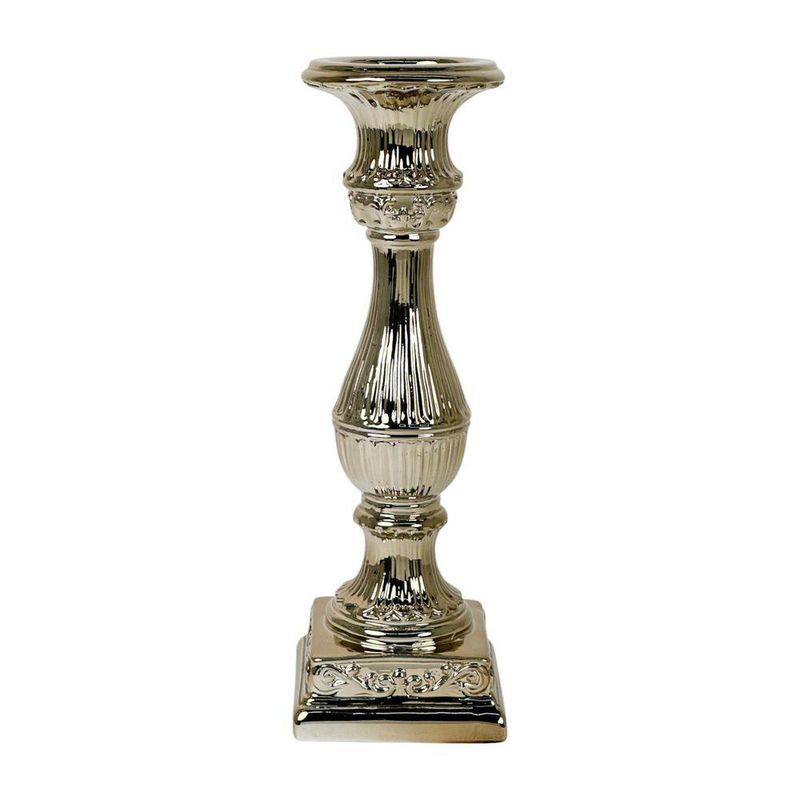 Candelero Decorativo Clásico en Acabado Dorado