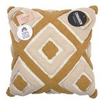 Cojín Geométrico Natural y Amarillo 45 X 45 Cm