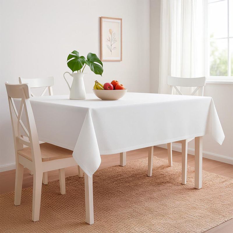 Mantel Rectangular Liso Blanco