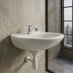 Lavamanos de Pared Ecoline Sencillo Blanco