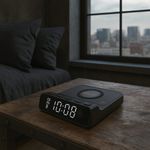 Cargador Inalámbrico Reloj Despertador QIAC‑115