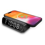 Cargador Inalámbrico Reloj Despertador QIAC‑115