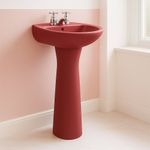 Lavamanos Vino Tinto con Pedestal - Ecoline