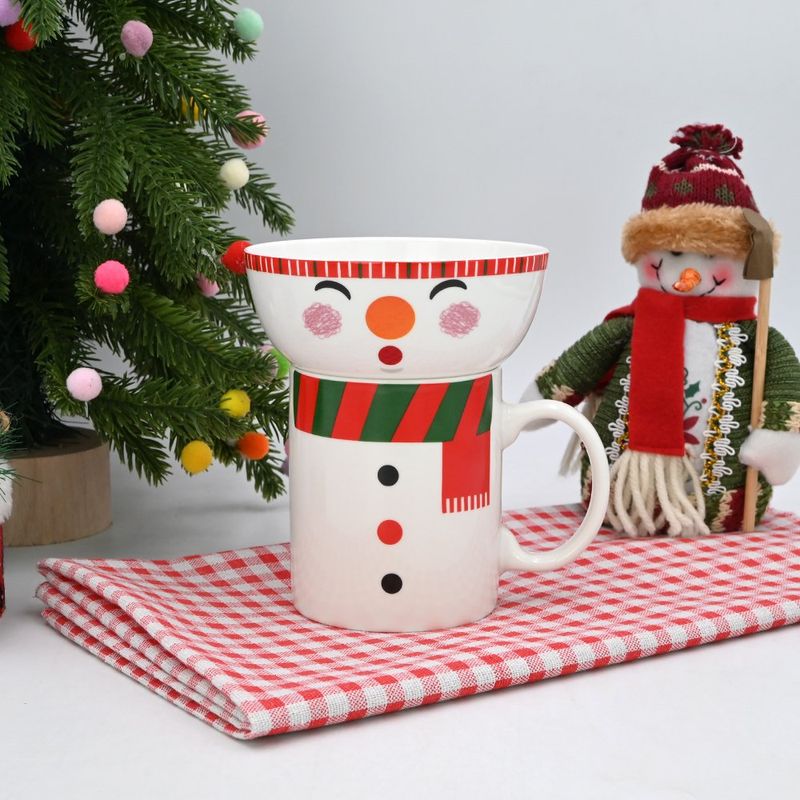Set de Pocillo y Tazón Snowman