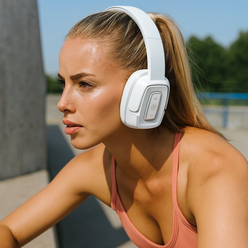 Audífonos Inalámbricos Over‑Ear Blanco EB‑BT300