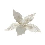 Pascua Blanca con Perlas Decorativas