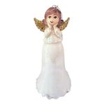 Adorno Navideño de Ángel con Alas Doradas