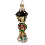 Adorno Navideño Farol con Moño y Regalos