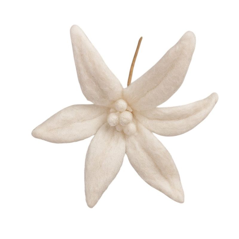 Pascua de Fieltro Blanca Estilo Natural