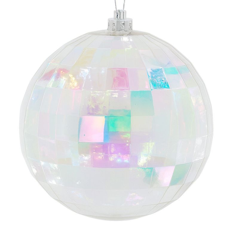 Esfera Navideña Tornasol con Efecto Espejo Iridiscente