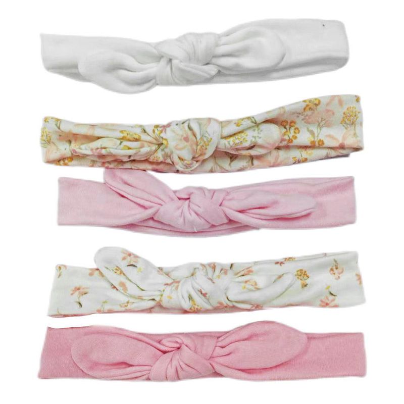 Set de Cintas para Bebé en Tonos Crema 5 Pzas