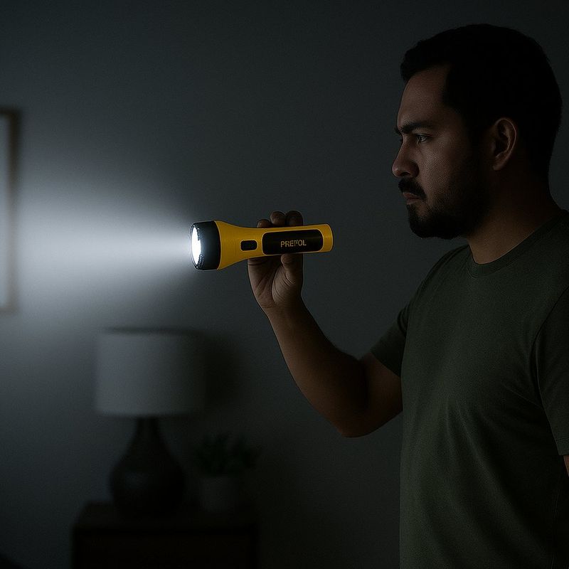 Linterna Plástica de LED Recargable