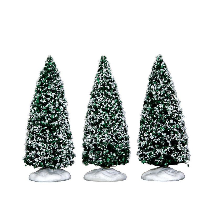 Set de 3 Árboles Nevados para Villa Navideña