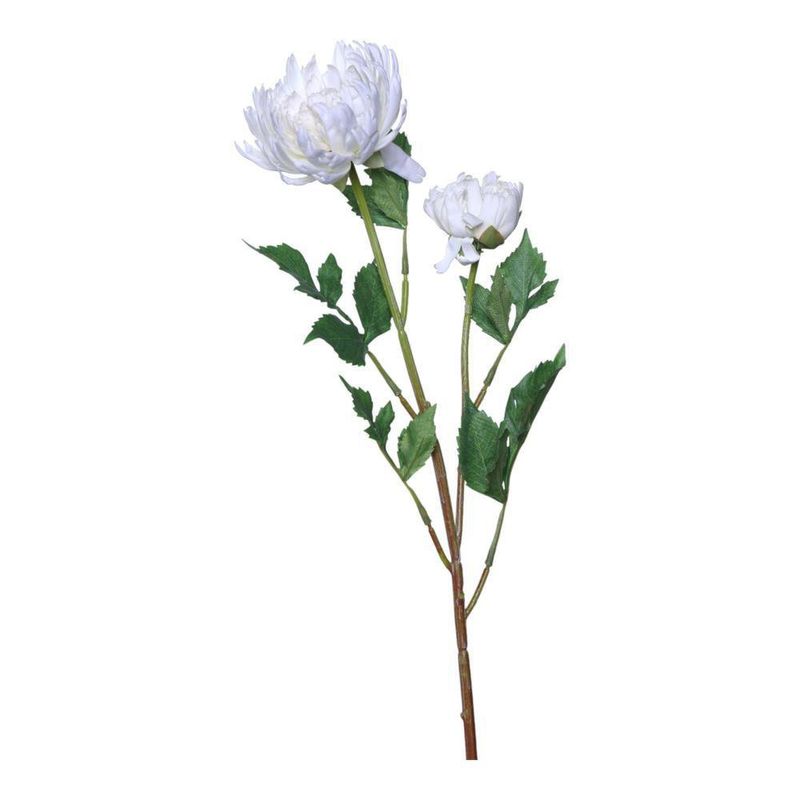 Rama artificial de crisantemo blanco