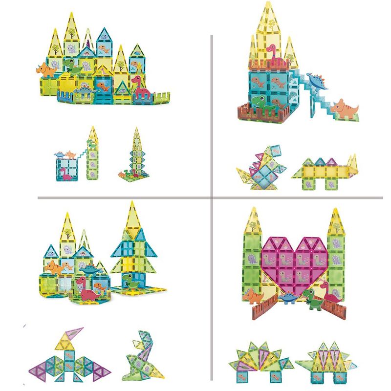 Bloques Magnéticos Dinosaurios 81 Pzas