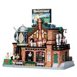 Fábrica Cervecera Navideña con Detalles Iluminados