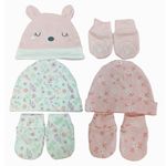 Set de Gorros y Guantes Llama 6 Pzas