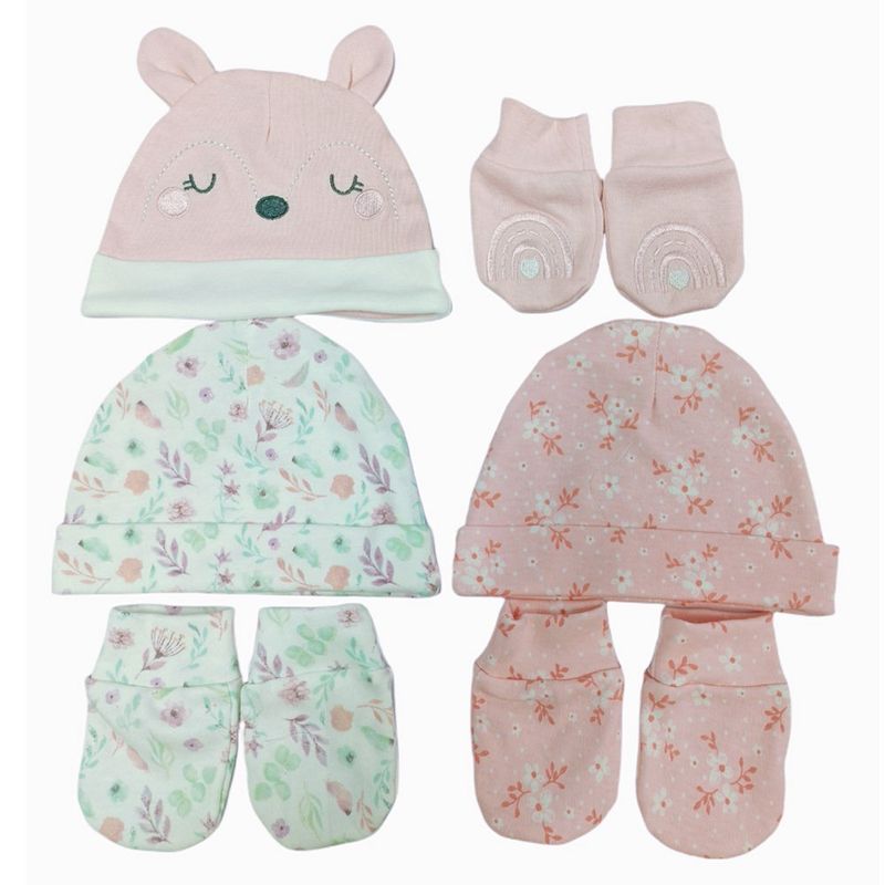 Set de Gorros y Guantes Llama 6 Pzas