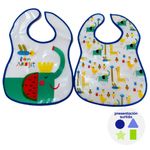 Set de Baberos Animales y Frutas Fiesta 2 Pzas Diseños Surtidos