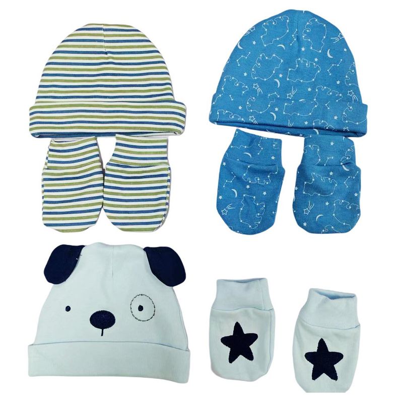 Set de Gorros y Guantes Oso 6 Pzas
