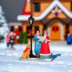 Figura Pareja Cantando Villancicos para Villa Navideña