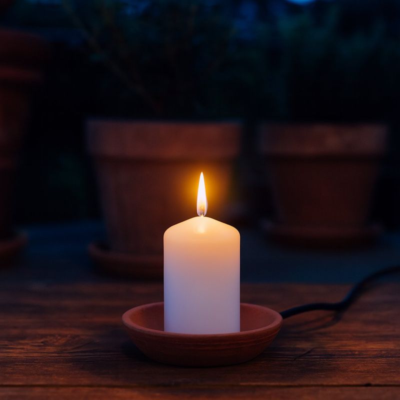 Set de 4 Velas Pillar Blanco