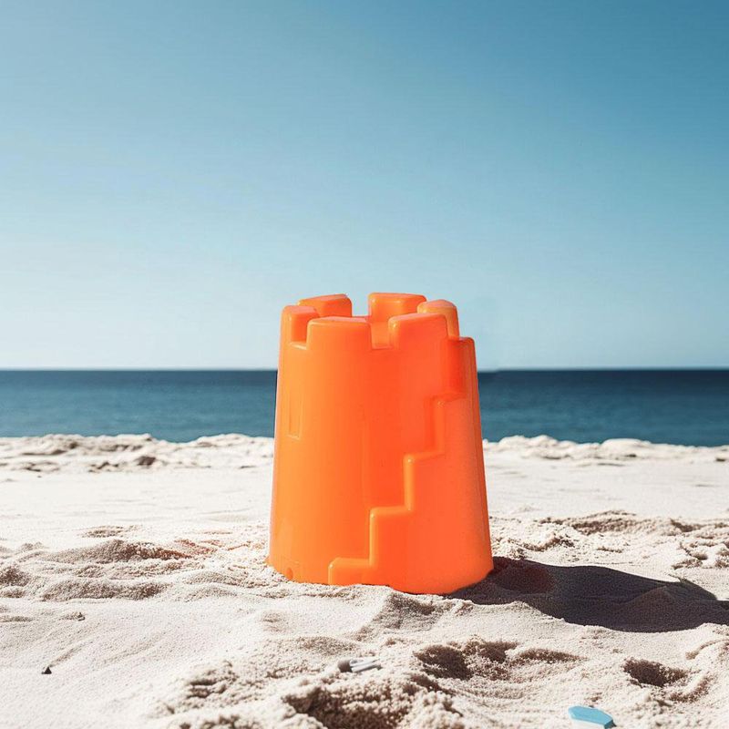 Molde para Castillo de Arena Grande Naranja