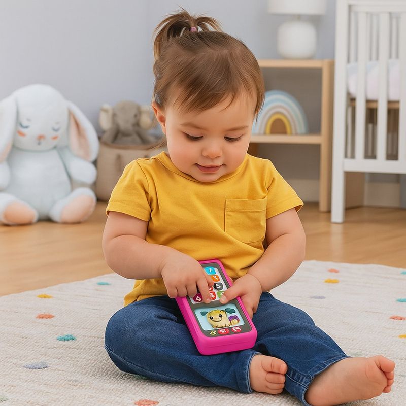 Teléfono Interactivo Deluxe Rosa