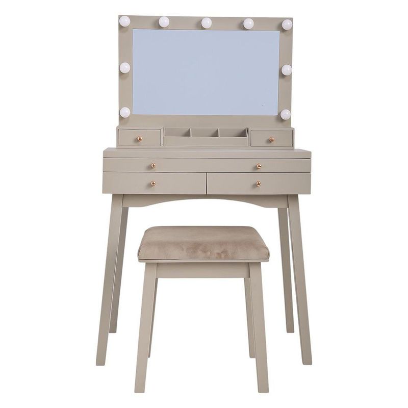 Set de Tocador con Espejo con Luz Hollywood Beige