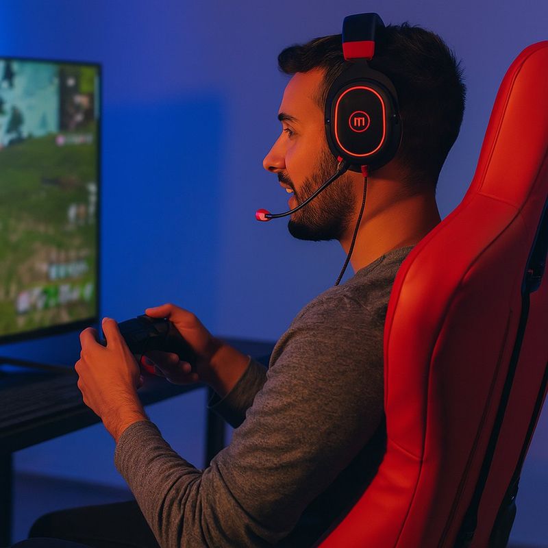 Audífonos Gaming con Vibración y Micrófono CA-H-MIC-1200