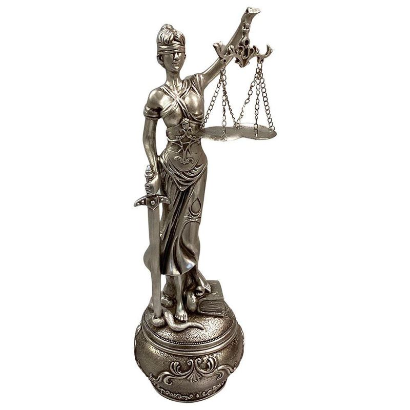 Estatua Decorativa Dama de la Justicia 38 Cm