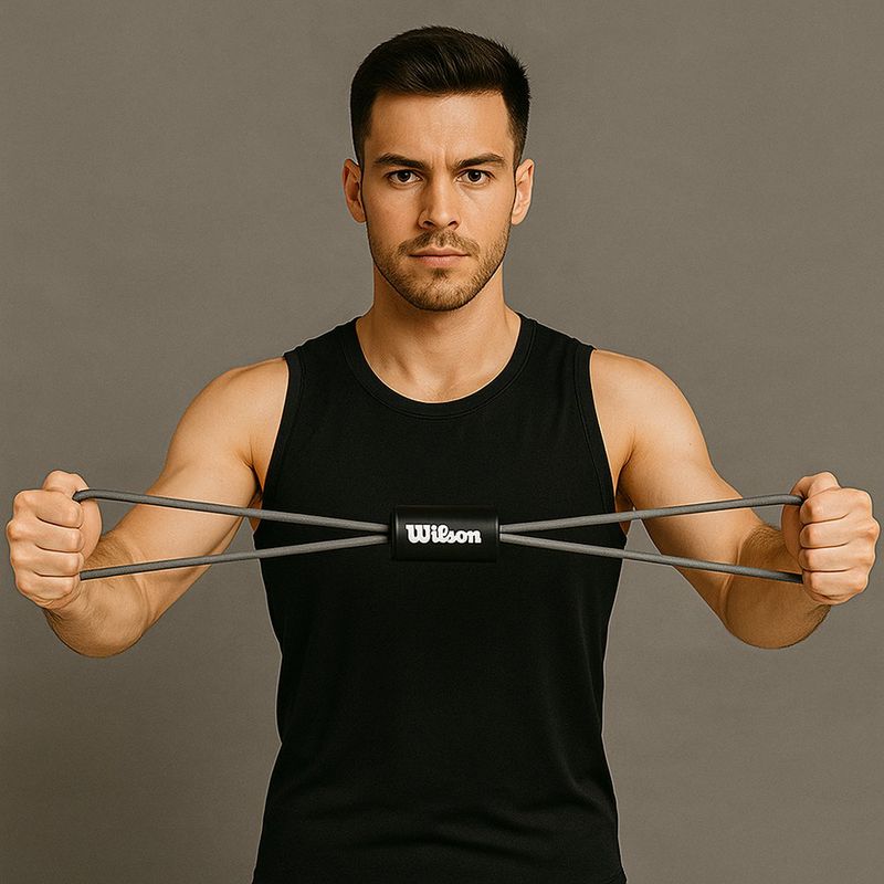 Liga de Resistencia Wilson Tipo 8 para Entrenamiento Extra Fuerte con Agarrador
